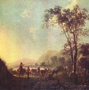 Aelbert Cuyp Landscape with herdsman and cattle oil painting artist